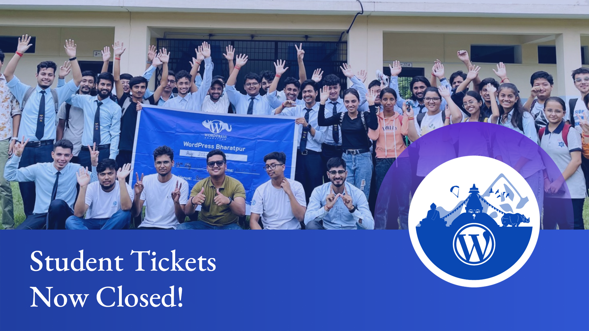 Student Tickets Now Closed!