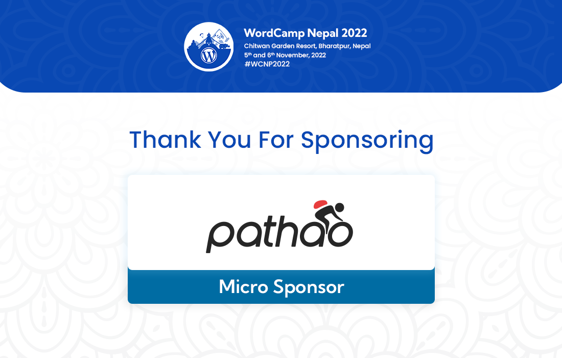 Thank You Pathao For A Micro Sponsor