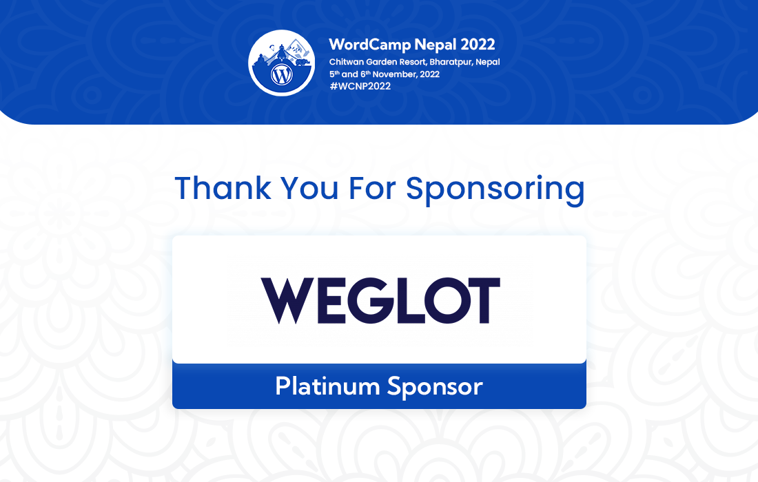 Thank You Weglot For A Platinum Sponsor