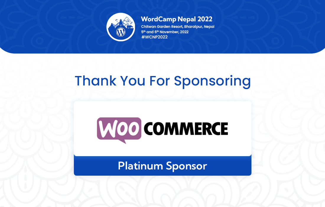 Thank You WooCommerce For A Platinum Sponsor