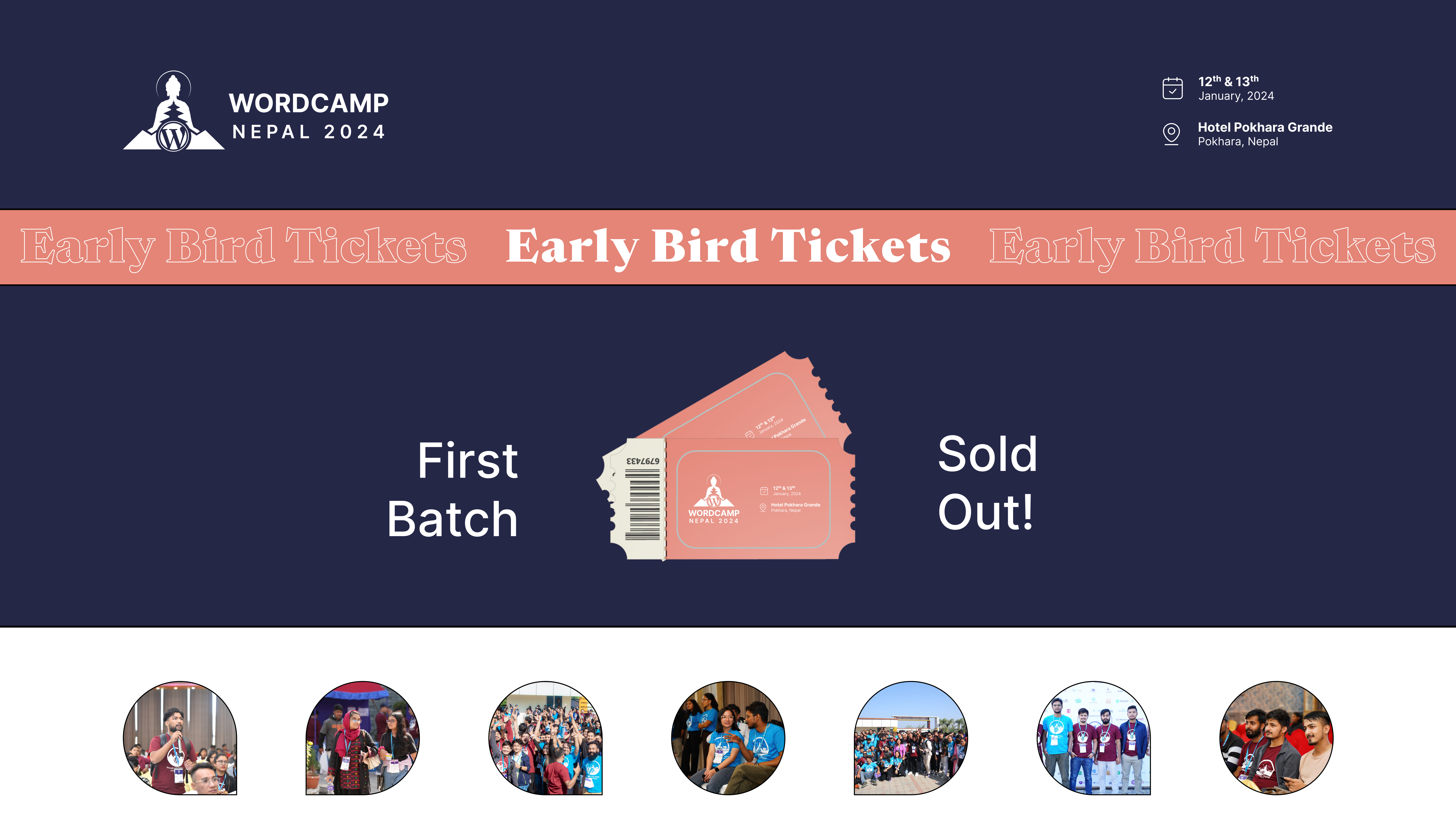 Early Bird Tickets – SOLD OUT!