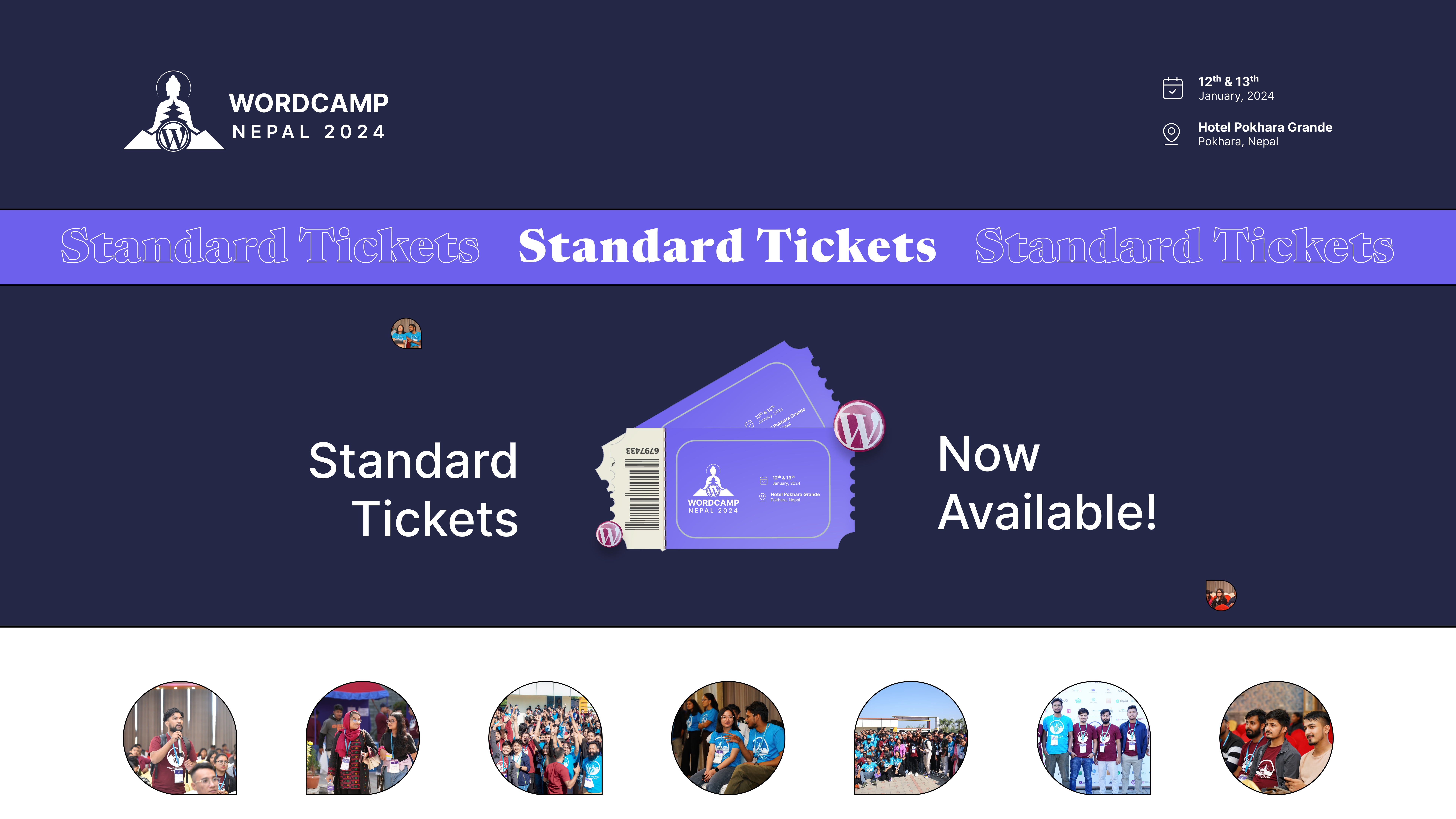 Standard Tickets – Now Available!