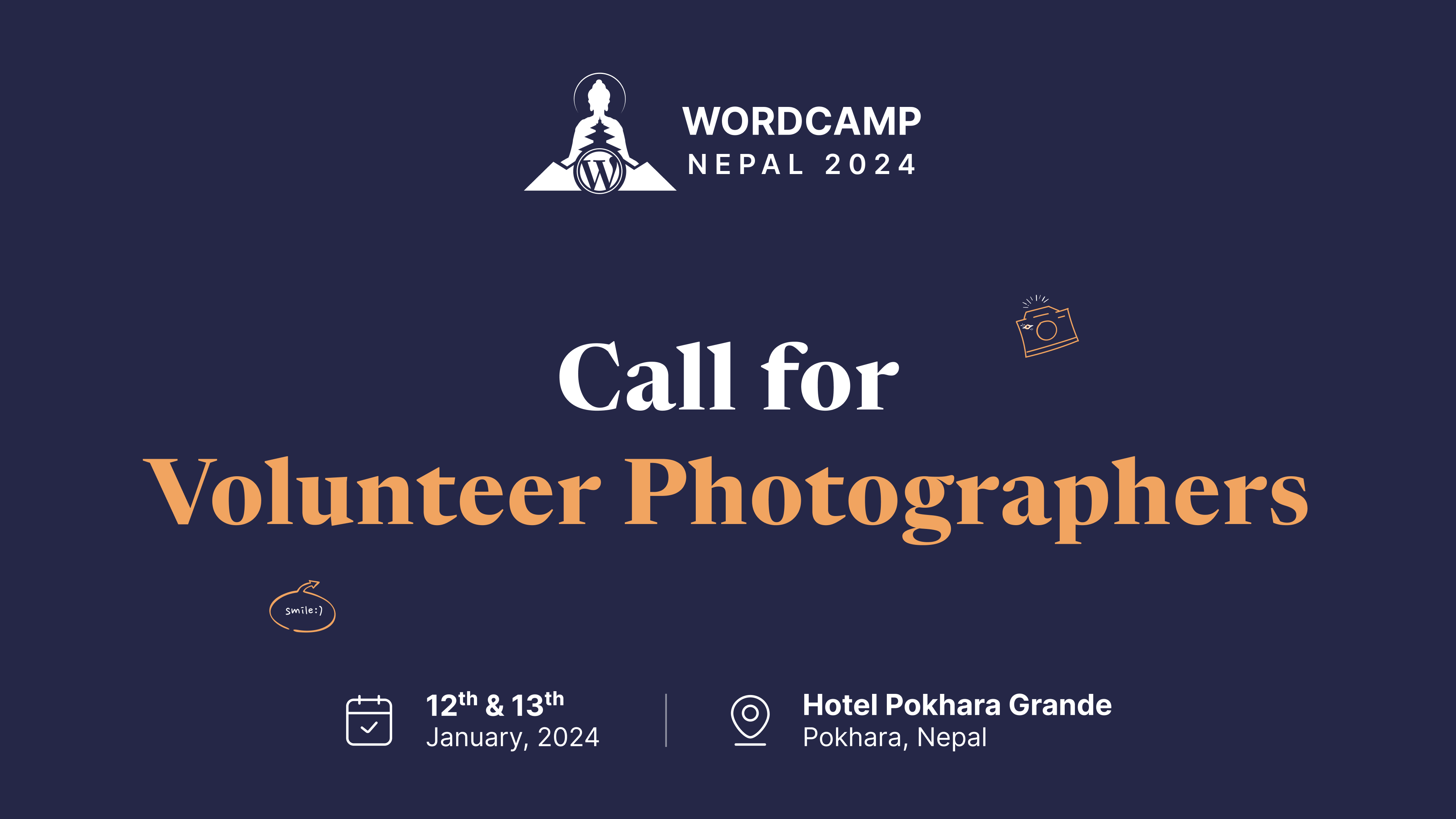 Call for Volunteer Photographers