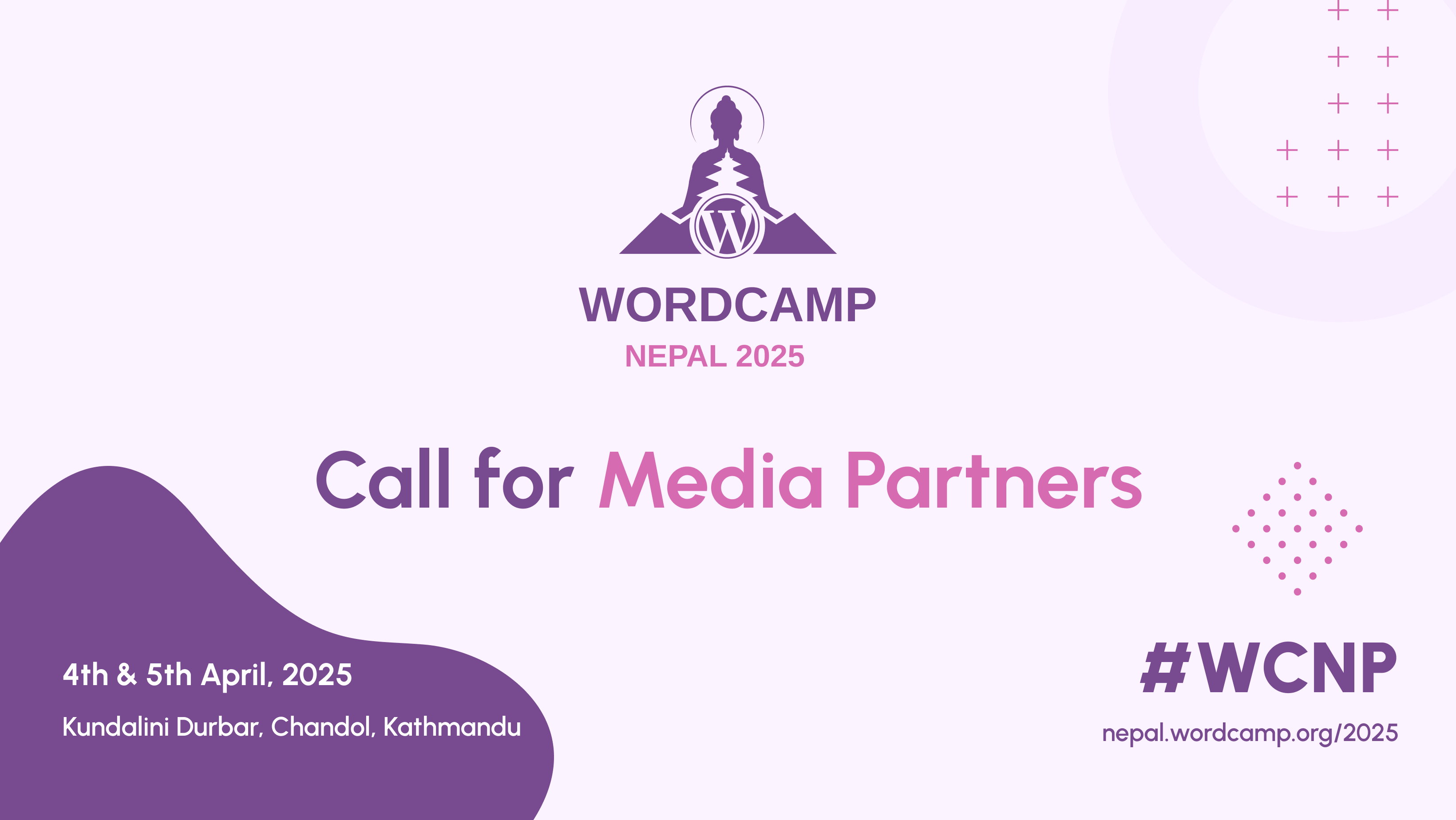 Join us as a Media Partner for WordCamp Nepal 2025!