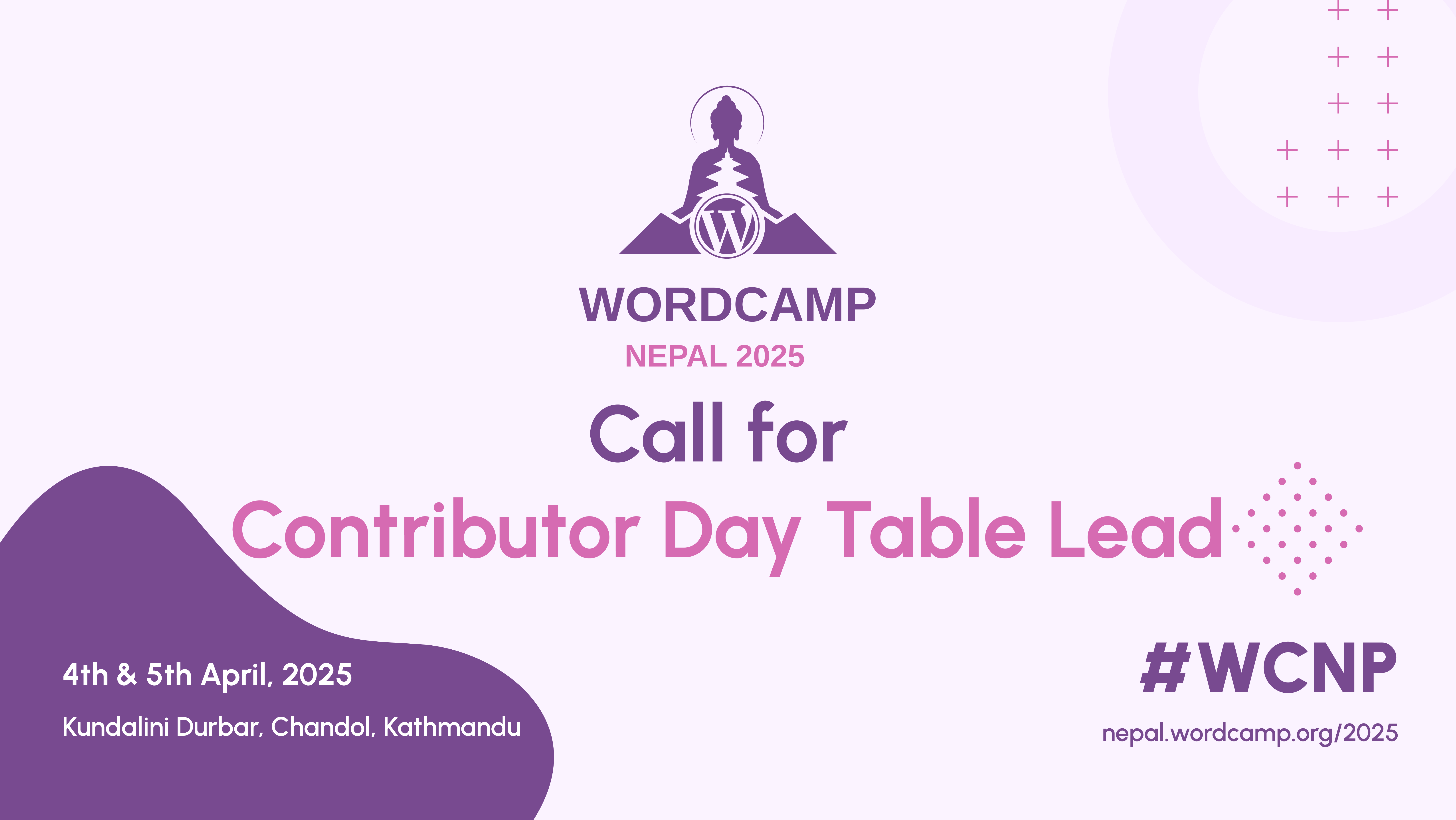 Call For Contributor Day Table Lead