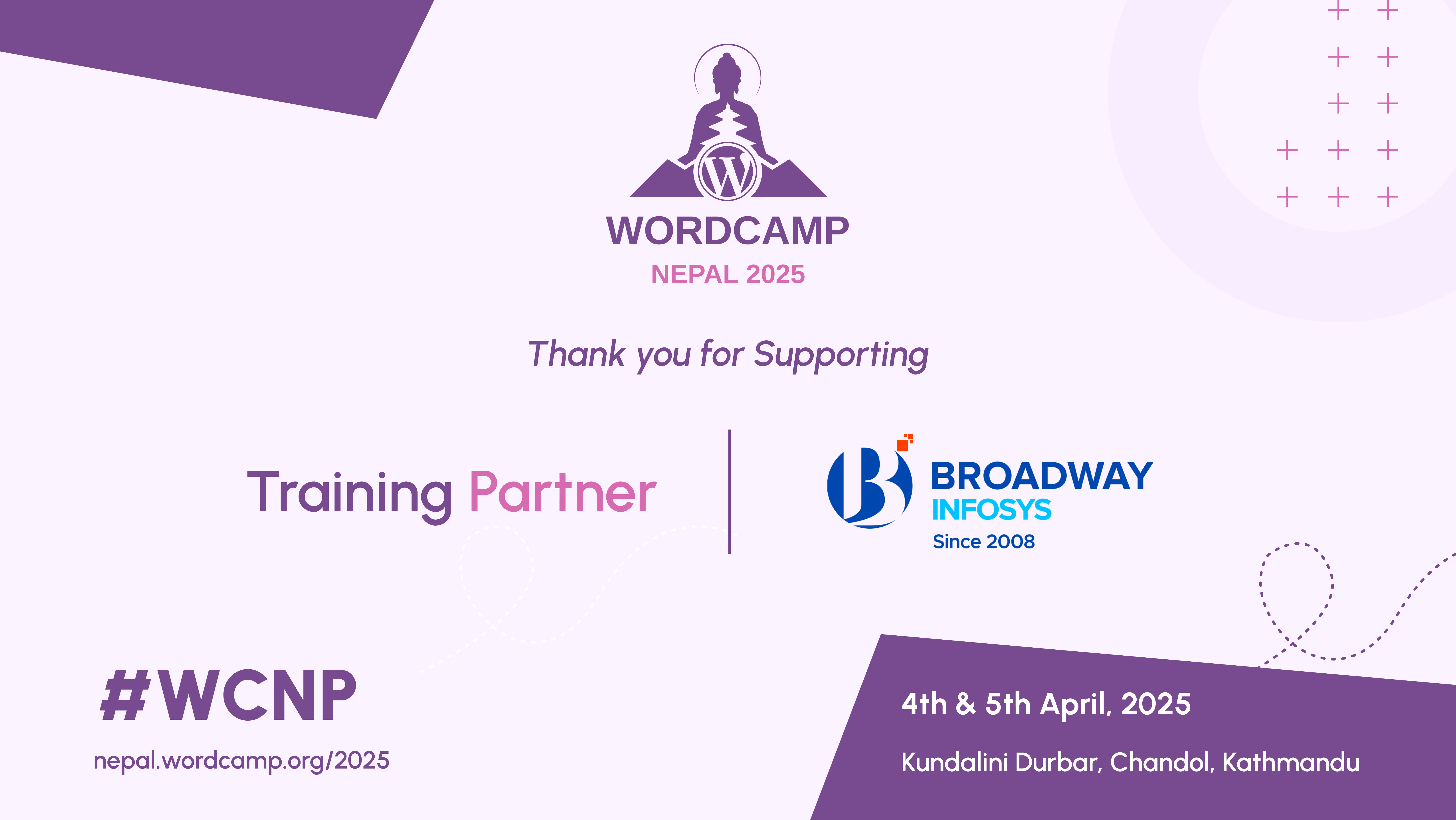 Broadway Infosys Joins WCNP as Our Official Training Partner!