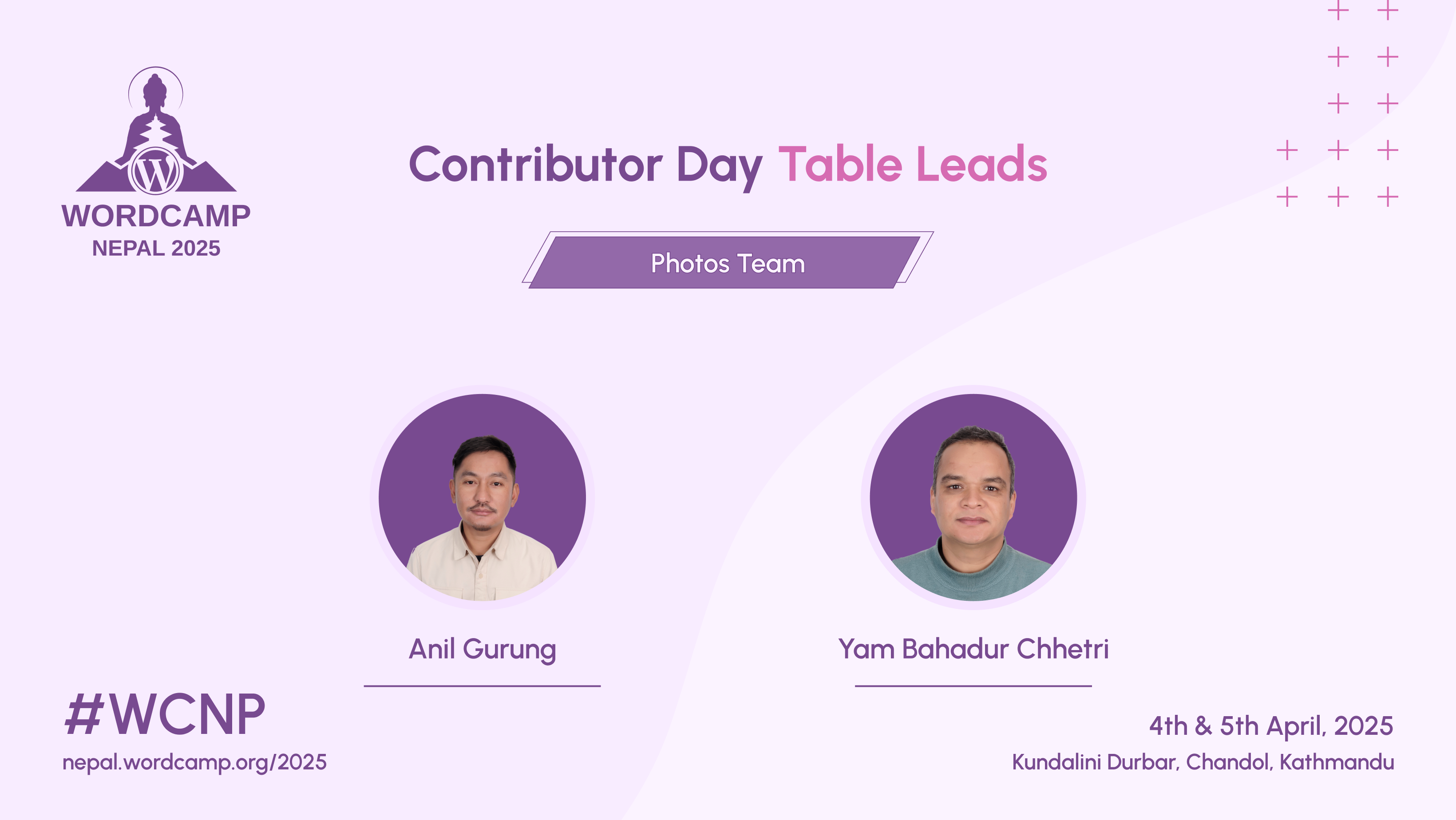 Announcing the Photos Table Leads for Contributor Day!