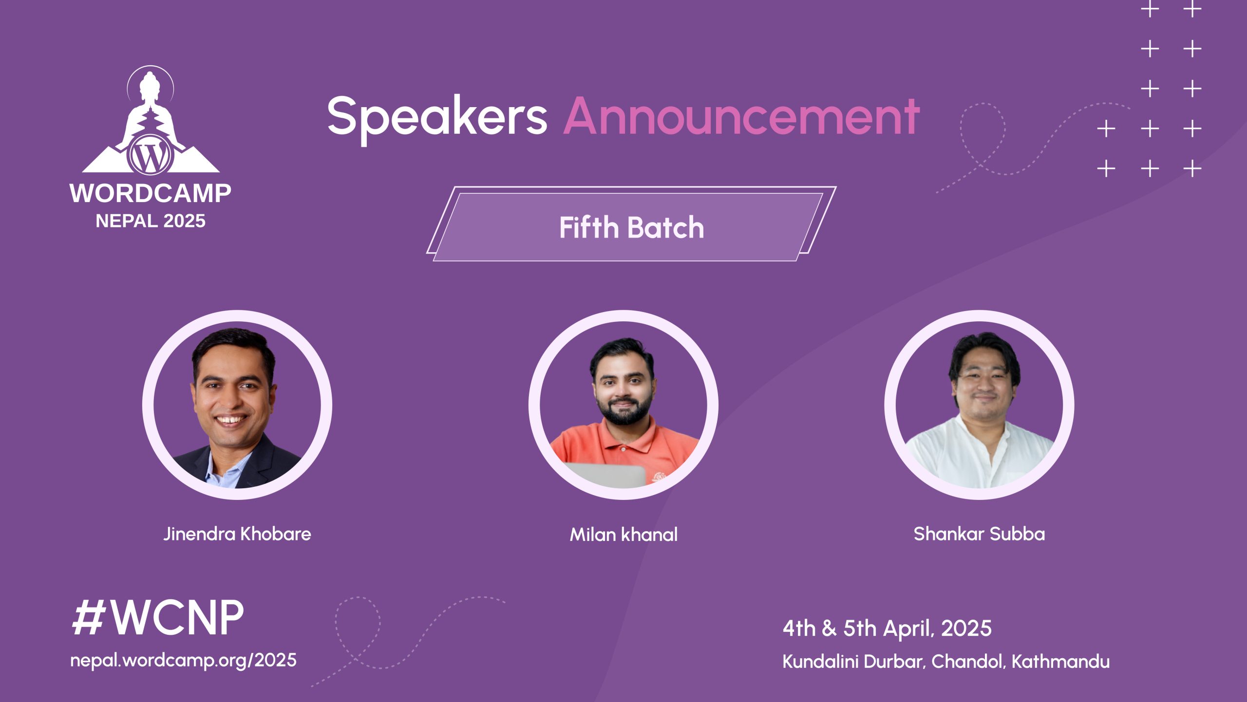 Announcing the Fifth Round of Speakers