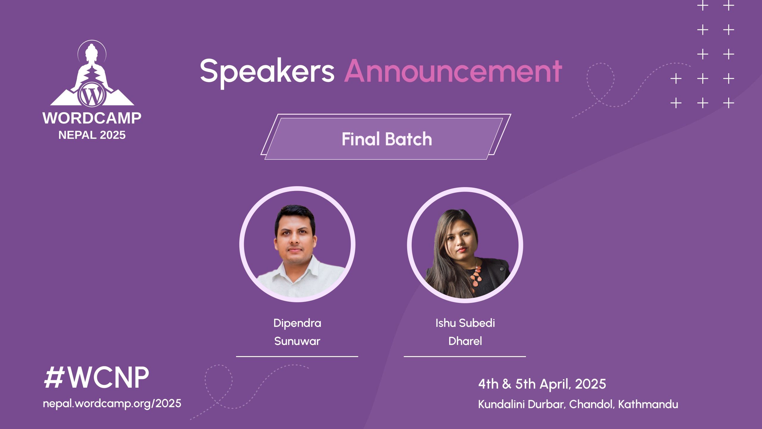 Announcing the Final Round of Speakers