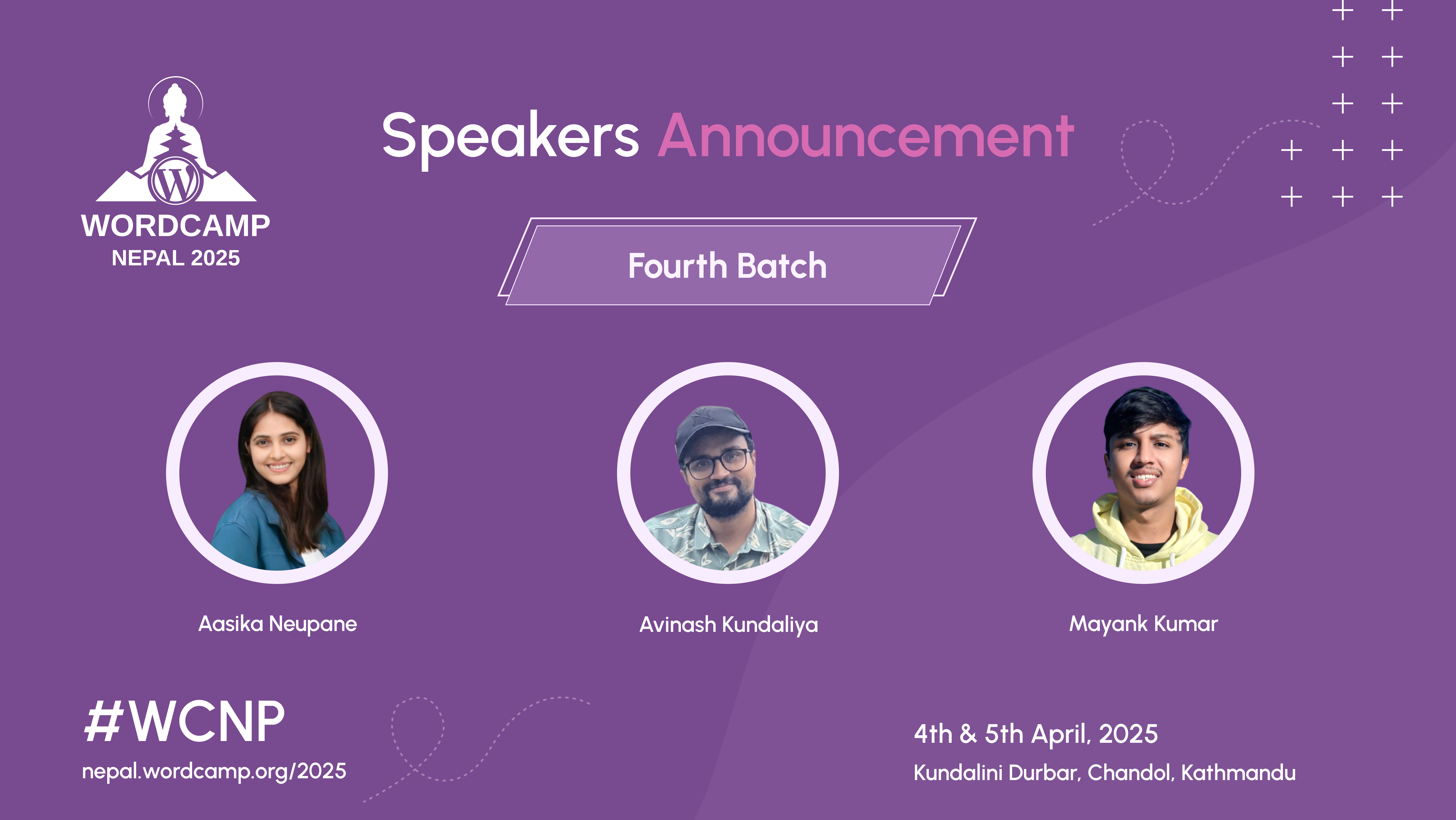 Announcing the Fourth Round of Speakers