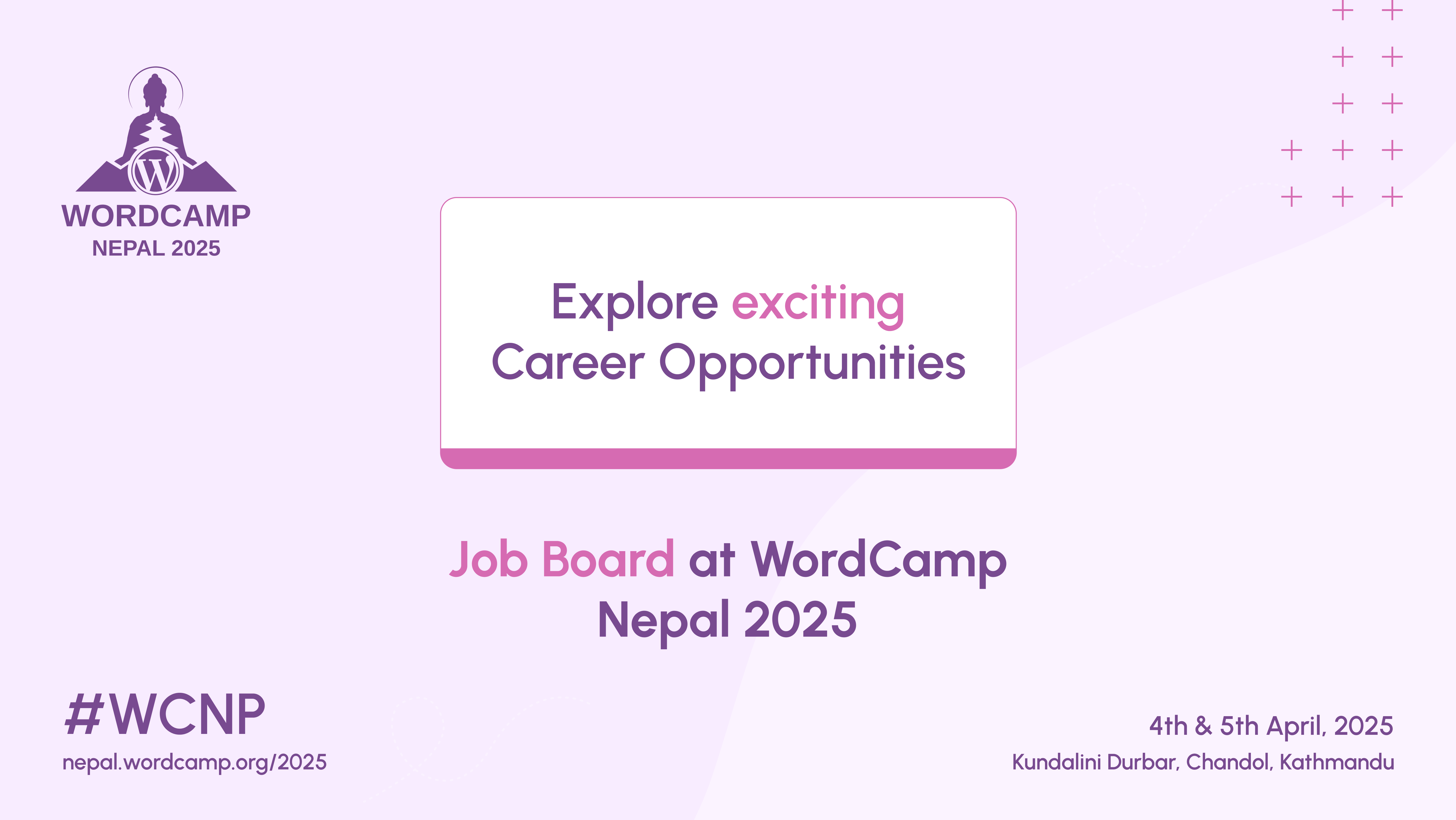 Exciting Job Opportunities at WordCamp Nepal 2025!