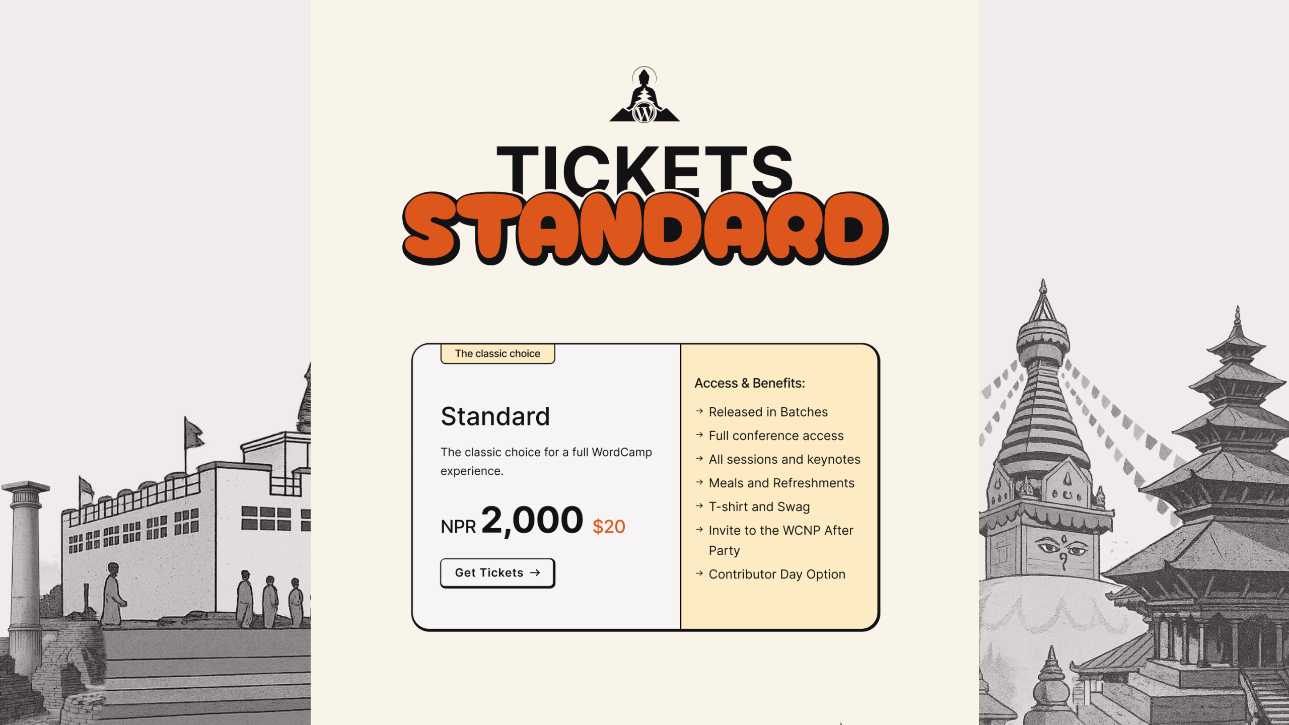 Standard Tickets for WordCamp Nepal 2026 Are Now Open!