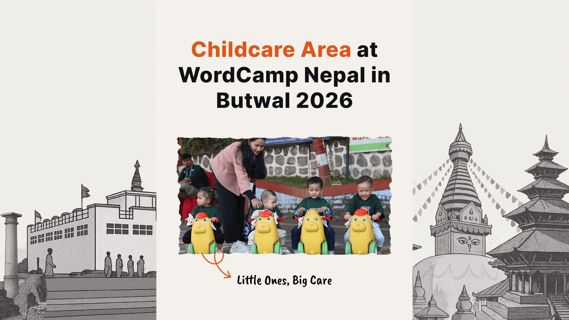 Childcare Area at WordCamp Nepal in Butwal 2026