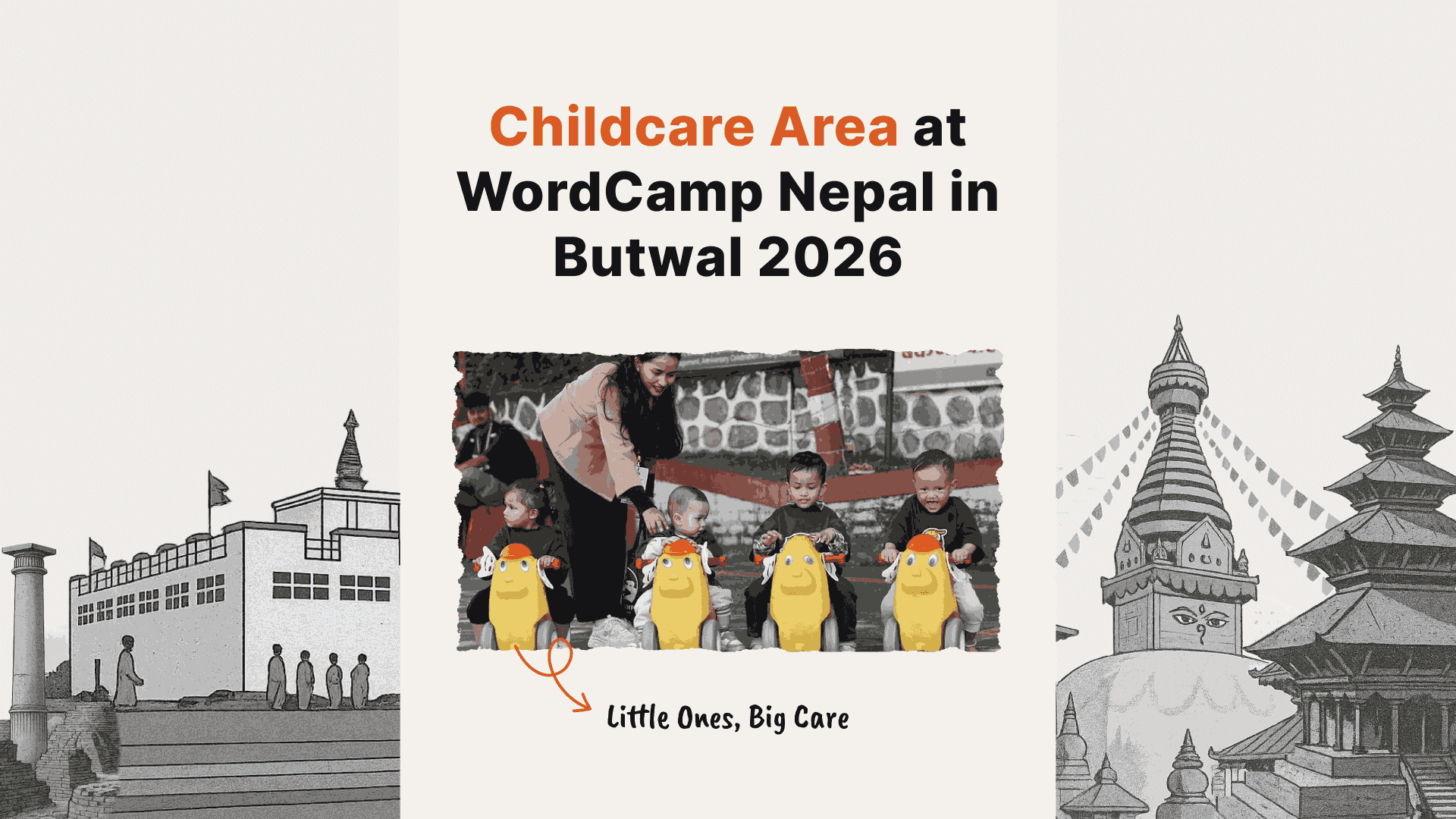 Childcare Area at WordCamp Nepal in Butwal 2026